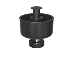 TW 7442 - Adjustable foot, fi.50 h-26 black